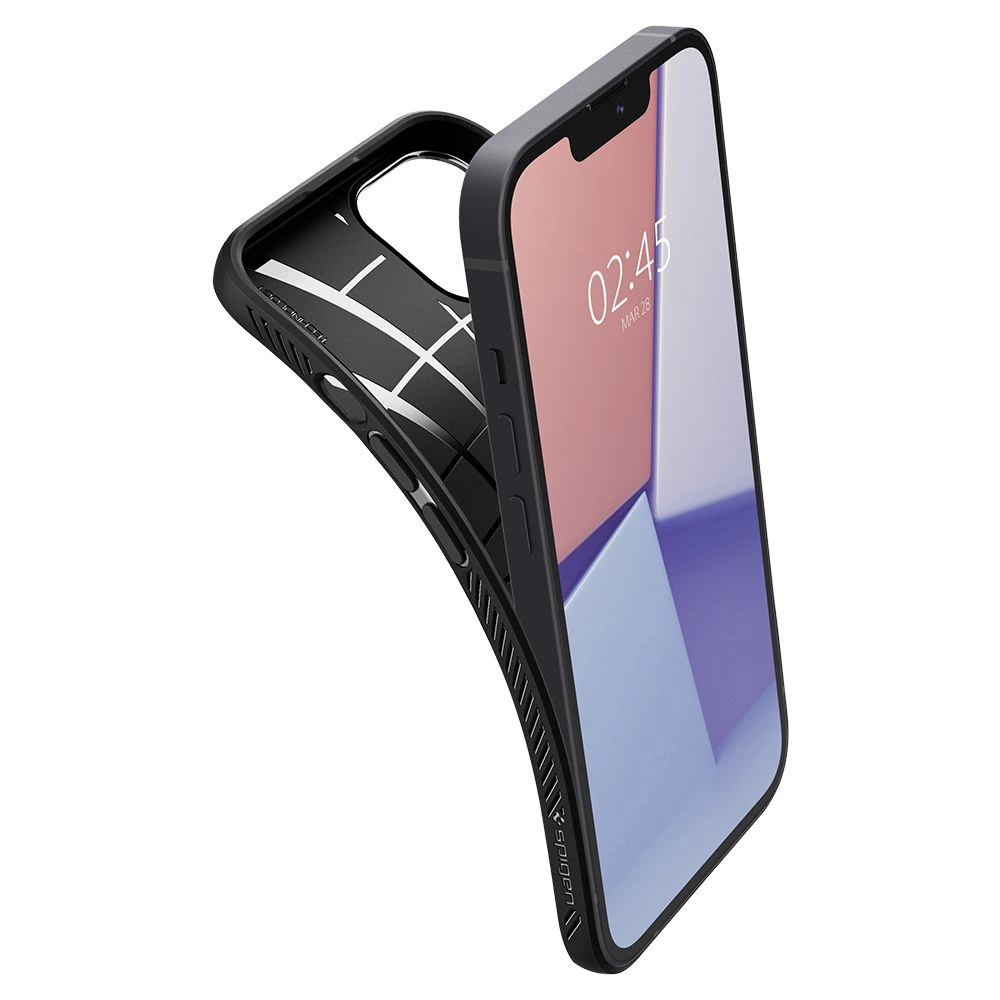 Spigen Liquid Air dėklas iPhone 13 mini - Matinis Juodas - Image 14