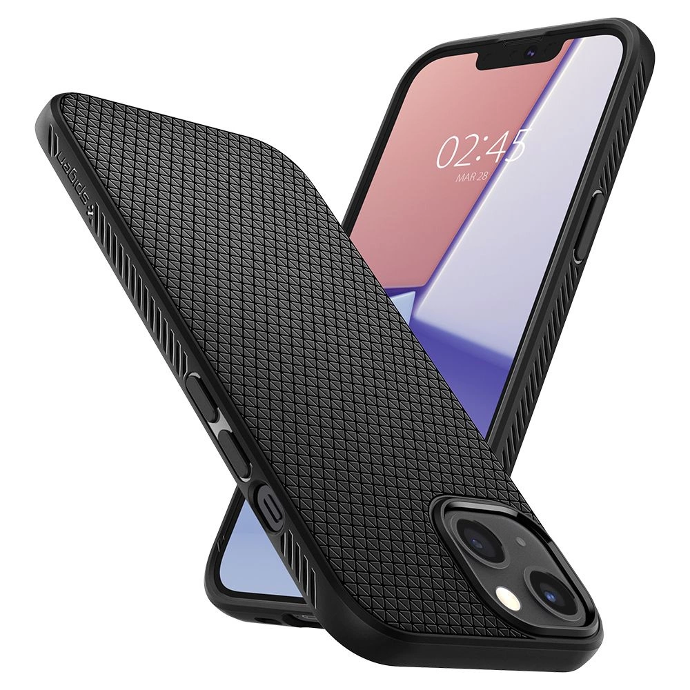 Spigen Liquid Air dėklas iPhone 13 mini - Matinis Juodas - Image 16