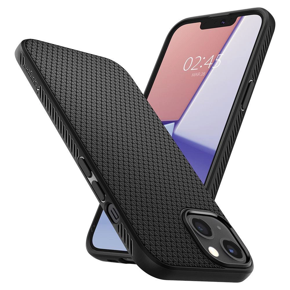 Spigen Liquid Air dėklas iPhone 13 mini - Matinis Juodas - Image 2