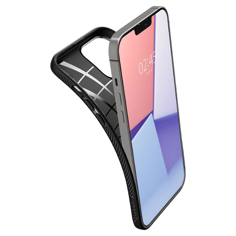 Spigen Liquid Air iPhone 13 Pro dėklas - matinė juoda - Image 14