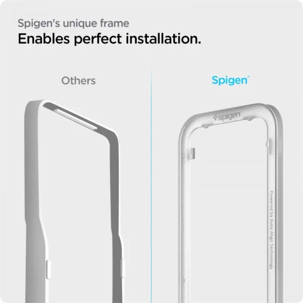Spigen ALM Glass FC grūdintas stiklas iPhone 13 / 13 Pro / 14 / 16e - juodas, 2 vnt. - Image 6