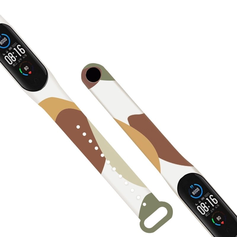 Moro dirželis Xiaomi Mi Band 3 / 4 silikoninė apyrankė laikrodžiui, raštas 13 - Image 3