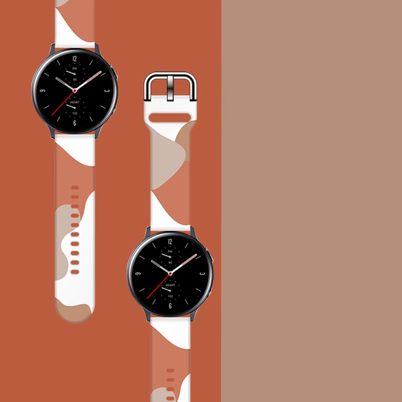 Moro dirželis Samsung Galaxy Watch 40 / 41 / 42 / 43 / 44 mm silikoninė apyrankė, raštas 5 - Image 3