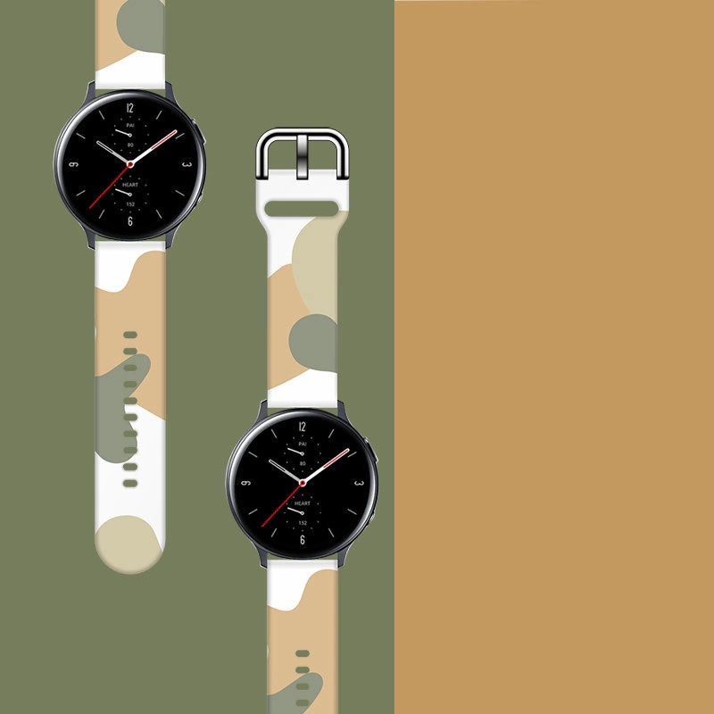 Moro dirželis Samsung Galaxy Watch 40 / 41 / 42 / 43 / 44 mm silikoninė apyrankė, raštas 6 - Image 3