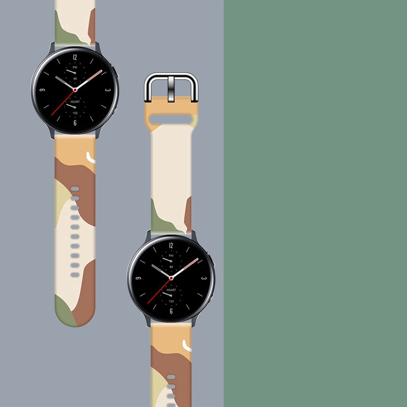 Moro dirželis Samsung Galaxy Watch 40 / 41 / 42 / 43 / 44 mm silikoninė apyrankė, raštas 16 - Image 3