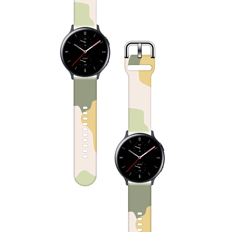 Moro dirželis Samsung Galaxy Watch 45 / 46 / 47 mm silikoninė apyrankė, raštas 14 - Image 2