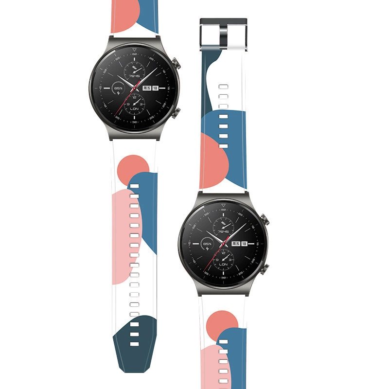 Dirželio Moro juosta Huawei Watch GT2 Pro silikoninis dirželis laikrodžio apyrankės raštas 11 - Image 2