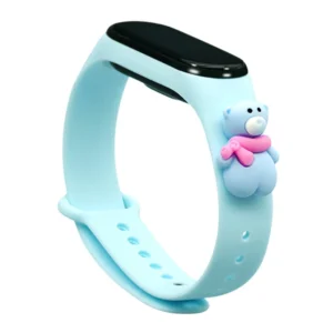 Strap Xmas Wristband for Xiaomi Mi Band 4 / Mi Band 3 Christmas Silicone Strap Bracelet Blue (Teddy Bear)