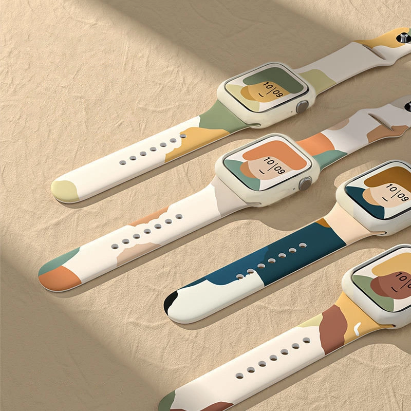 Silikoninė dirželio Moro apyrankė Apple Watch 42 / 44 / 45 / 49 mm – raštas 5 - Image 7