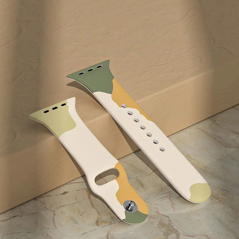 Silikoninė dirželio Moro apyrankė Apple Watch 38 / 40 / 41 mm – raštas 1 - Image 8