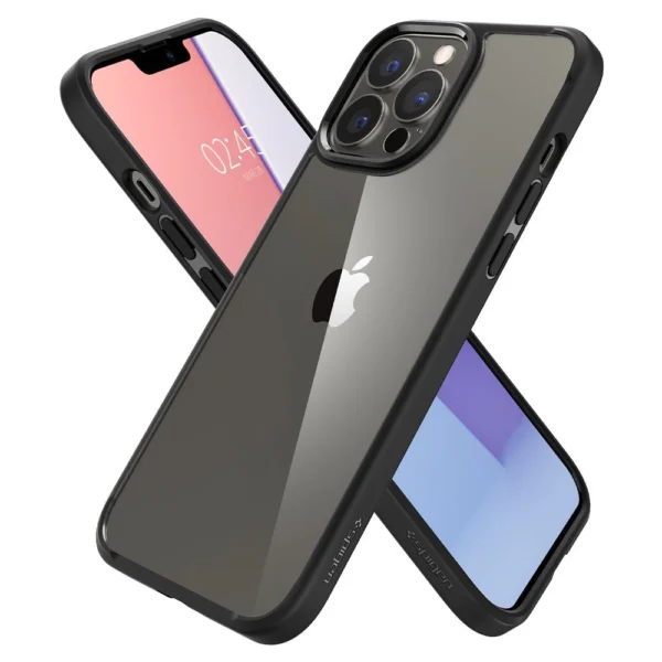 Spigen Ultra Hybrid iPhone 13 Pro Max dėklas – matinė juoda - Image 10