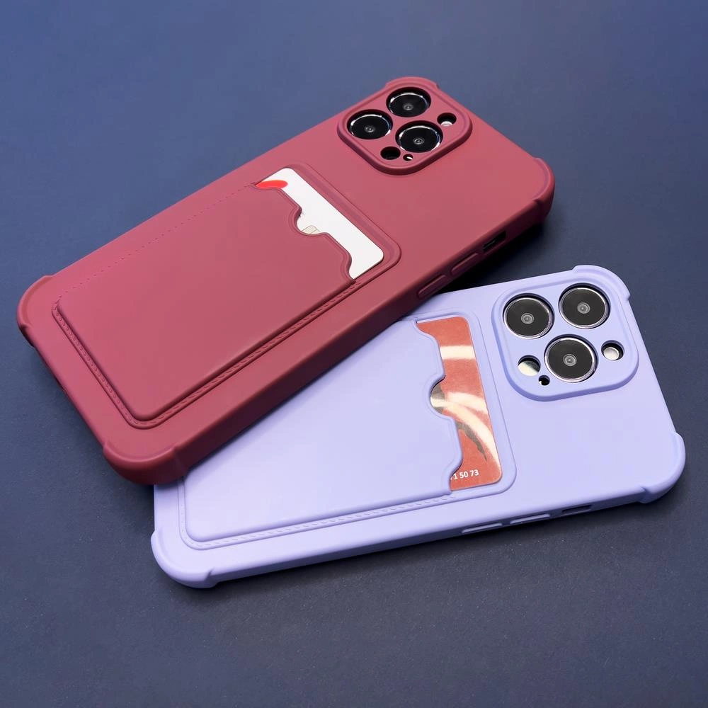 Card Armor dėklas su kortelių kišene Xiaomi Redmi Note 10 / Note 10S, silikoninė oro pagalvės apsauga, tamsiai mėlyna - Image 6