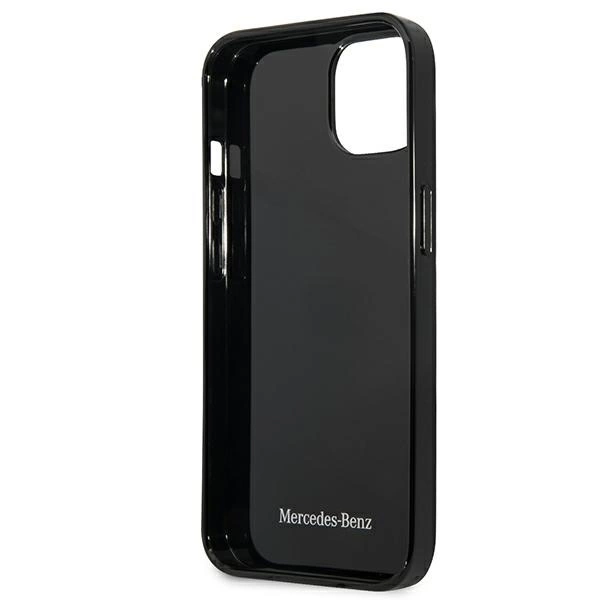 Mercedes MEHCP13SESPBK iPhone 13 mini 5,4" juodas kietas Silver Stars Pattern dėklas - Image 7