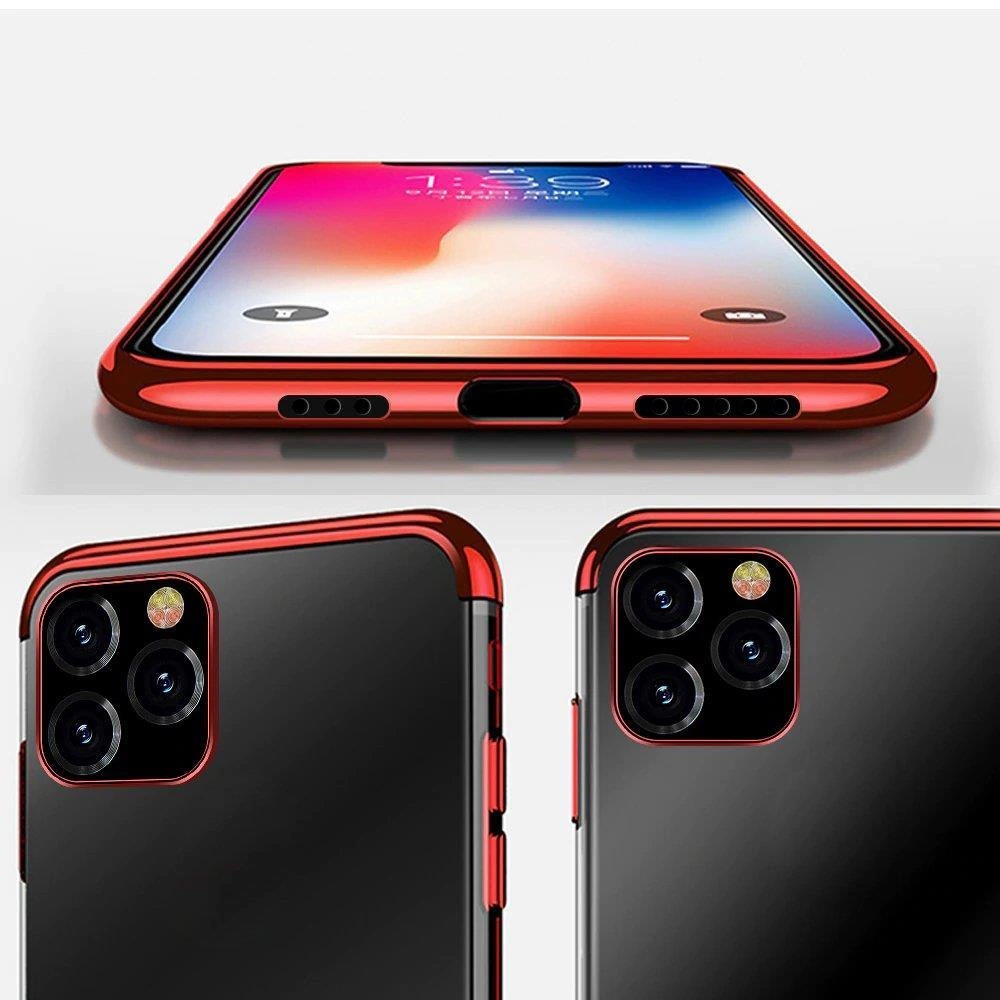 Clear Color Case Gel TPU elektroplating rėmelio dėklas iPhone 13 mini mėlynas - Image 10