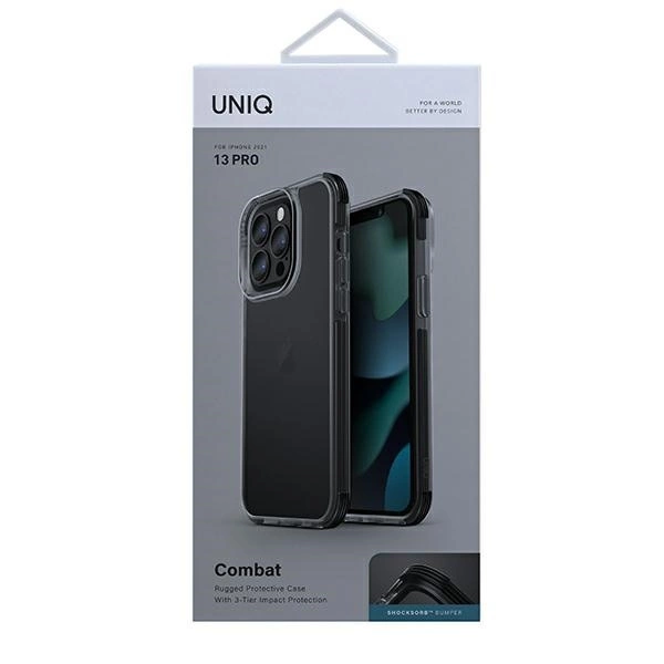 Uniq Combat dėklas iPhone 13 Pro / iPhone 13 – juodas - Image 4