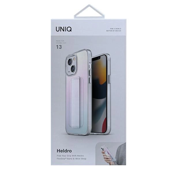 Uniq Heldro dėklas iPhone 13 – vaivorykštinis - Image 6