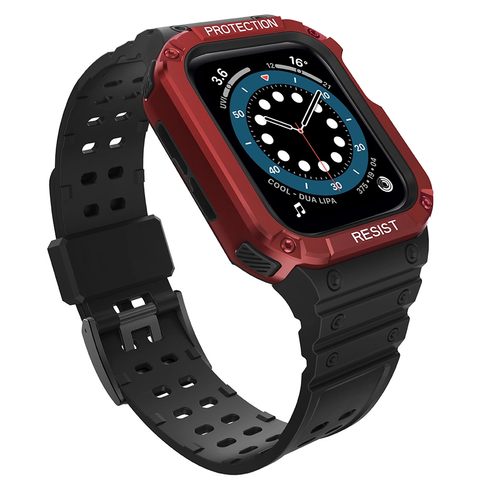 Protect Strap Band for Apple Watch 38/40/41mm Armored Case Strap - Black