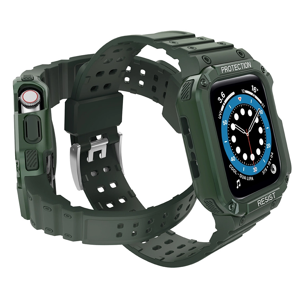 Protect dirželio juosta Apple Watch 38/40/41mm Armored Case – žalia - Image 3