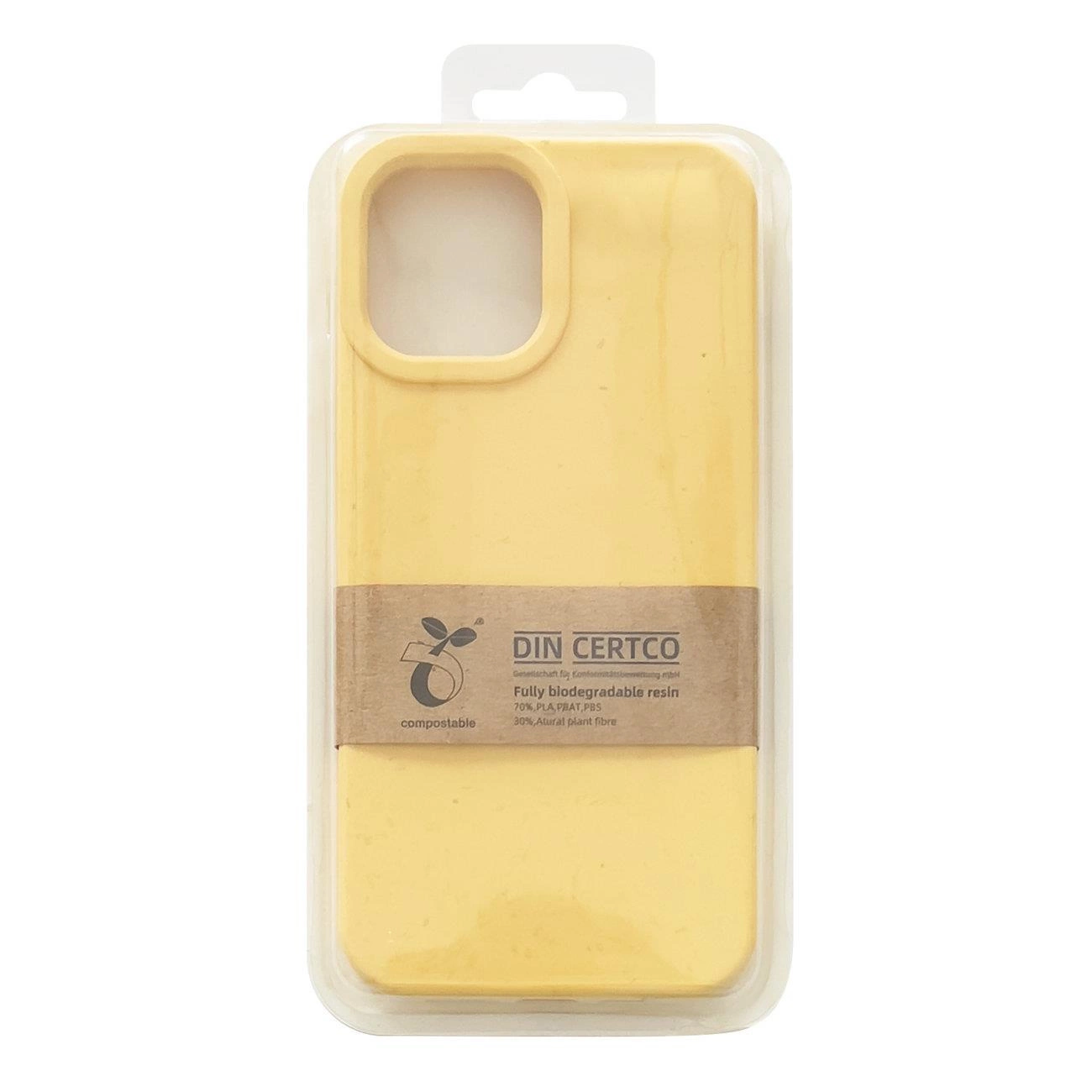 Eco Case iPhone 12 Pro silikoninis dėklas - geltonas - Image 3