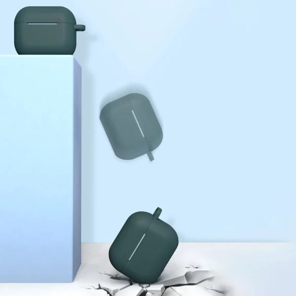 AirPods 3 silikoninis minkštas dėklas su pakabuku omarui rožinis (dėklas D) - Image 6