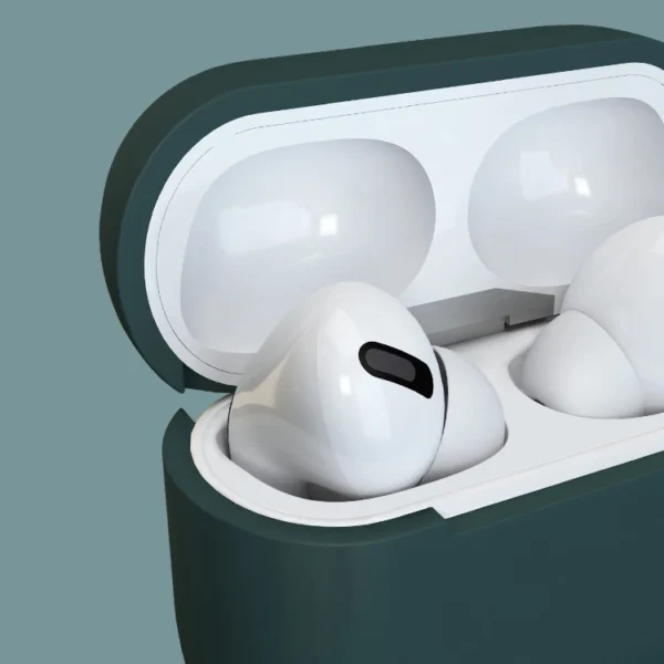 AirPods 3 silikoninis minkštas dėklas su pakabuku omarui tamsiai mėlynas (dėklas D) - Image 4