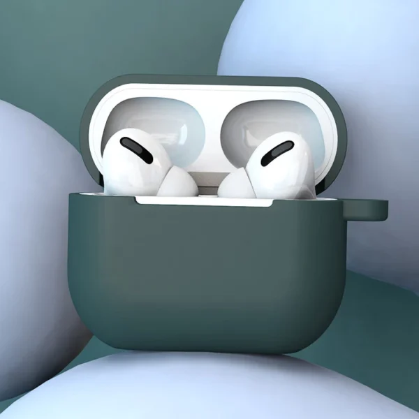 AirPods 3 silikoninis minkštas dėklas su pakabuku omarui tamsiai mėlynas (dėklas D) - Image 7