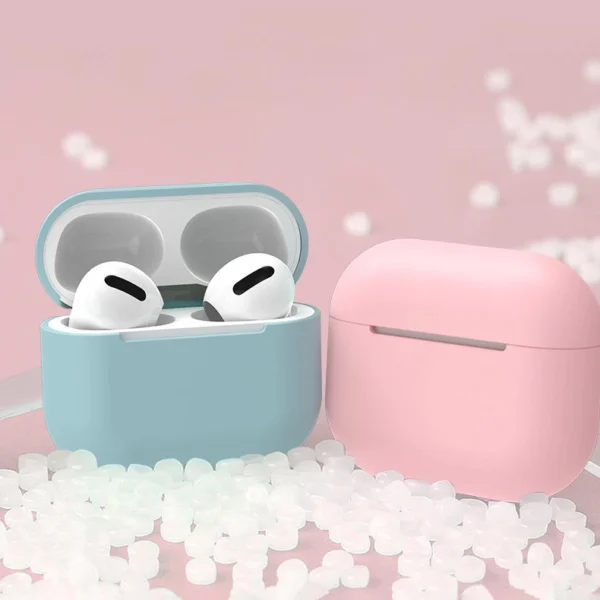 AirPods 3 silikoninis minkštas dėklas baltas (dėklas C) - Image 5