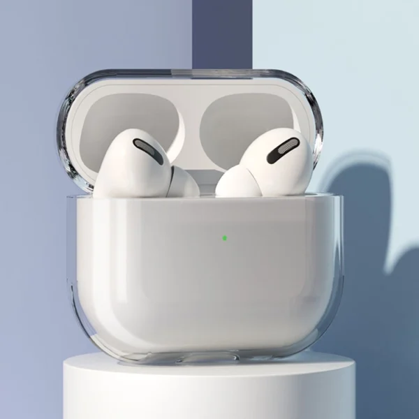AirPods 3 kietas tvirtas dėklas permatomas (dėklas A) - Image 4