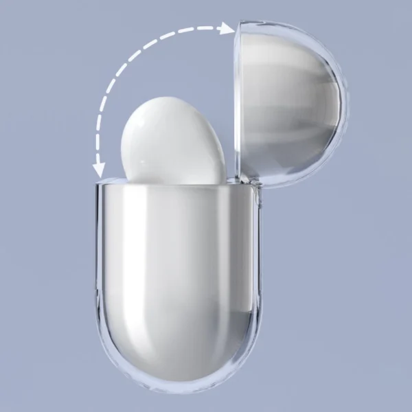 AirPods 3 kietas tvirtas dėklas permatomas (dėklas A) - Image 5