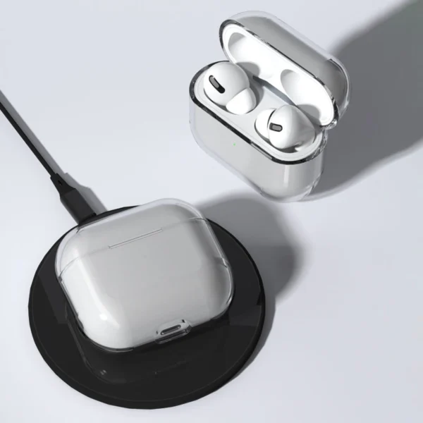 AirPods 3 kietas tvirtas dėklas permatomas (dėklas A) - Image 8