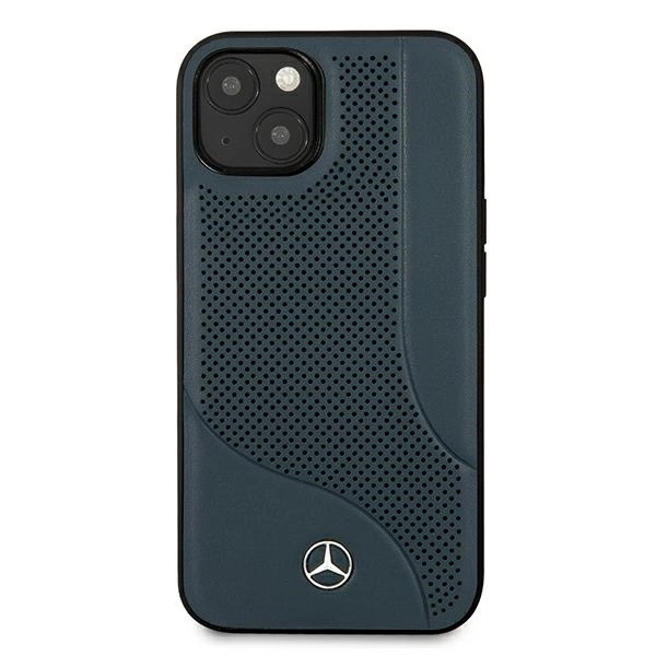 Mercedes MEHCP13SCDONA iPhone 13 mini 5,4" tamsiai mėlynas kietasis dėklas Odinis perforuotas plotas - Image 3