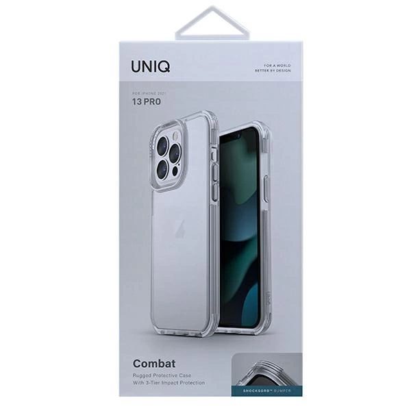 Uniq Combat dėklas iPhone 13 Pro / iPhone 13 - skaidrus - Image 6
