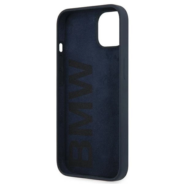 BMW BMHCP13SSILNA dėklas iPhone 13 mini 5,4" tamsiai mėlynas/navy hardcase Silicone Signature - Image 6