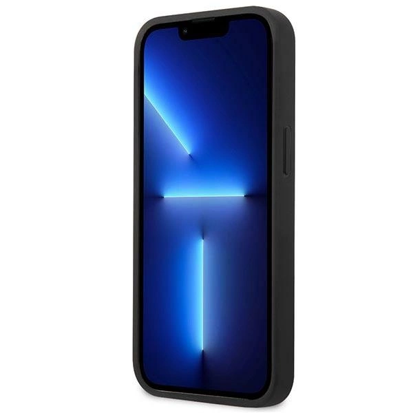 Mercedes MEHCP13SPSQBK iPhone 13 mini 5,4" juodas/black kietasis dėklas Leather Stars Pattern - Image 5