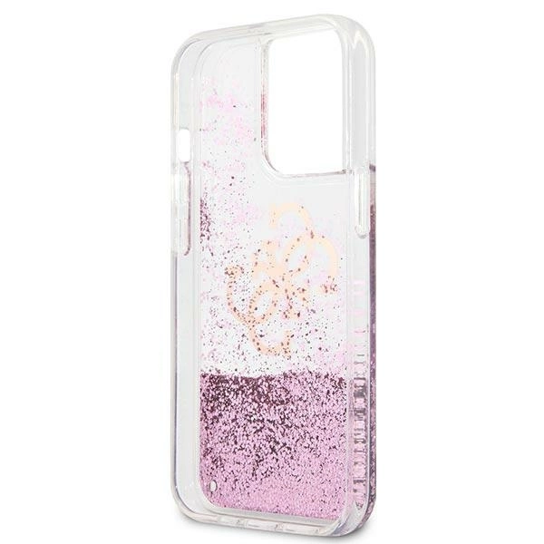 Guess GUHCP13XLG4GPI iPhone 13 Pro Max 6,7" rožinis/pink kietasis dėklas 4G Big Liquid Glitter - Image 7