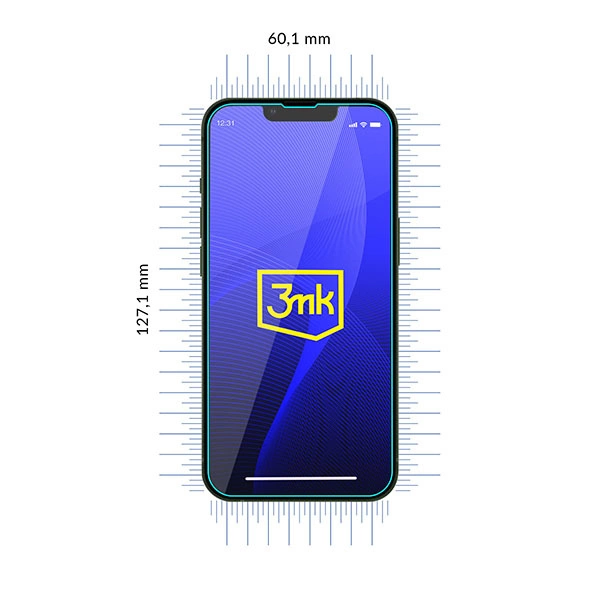 Grūdinto stiklo ekrano apsauga iPhone 13 mini hybrid flexi 7H, 3mk FlexibleGlass serija - Image 8