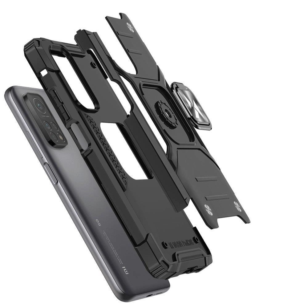 Wozinsky Ring Armor Tough hibridinė dėklas su magnetiniu laikikliu Samsung Galaxy A03s juodas - Image 3