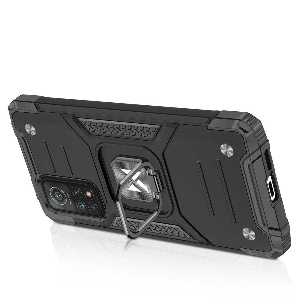 Wozinsky Ring Armor Tough hibridinė dėklas su magnetiniu laikikliu Samsung Galaxy A03s juodas - Image 4