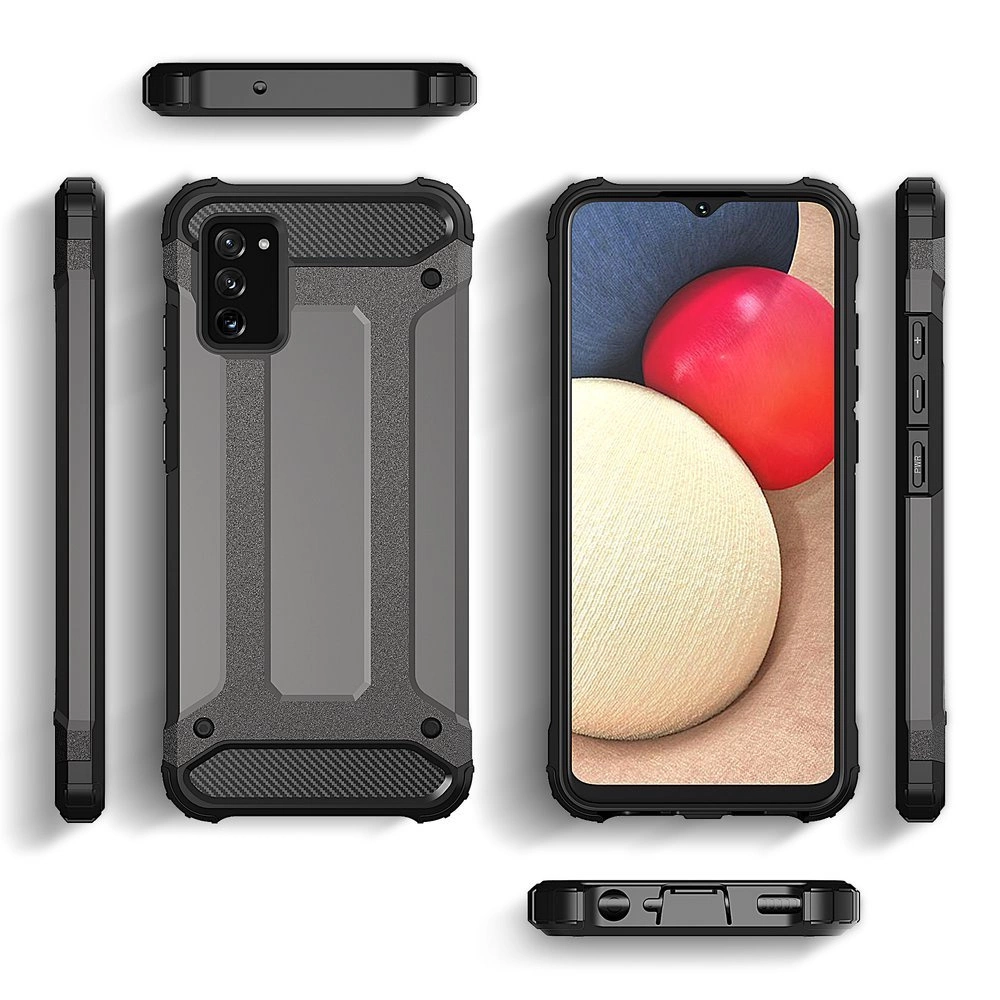 Hybrid Armor Case Tough Rugged dėklas Samsung Galaxy A03s juodas - Image 5