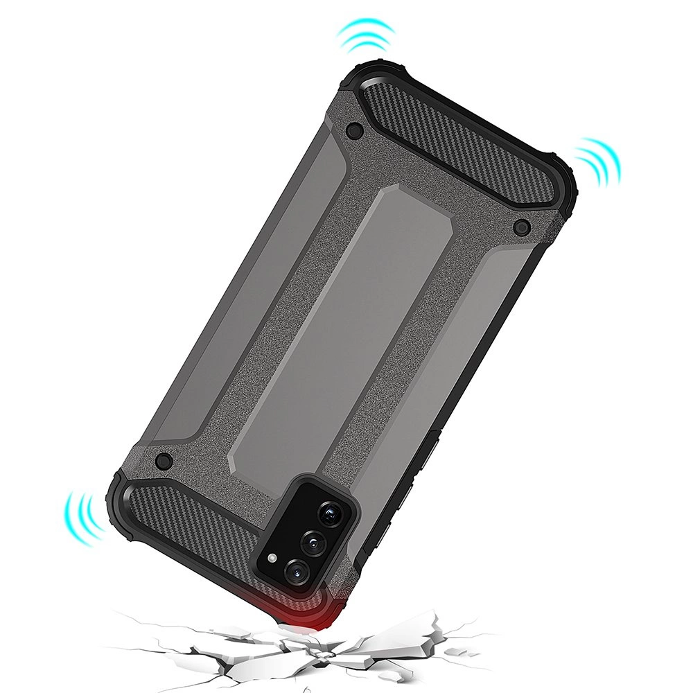 Hybrid Armor Case Tough Rugged dėklas Samsung Galaxy A03s juodas - Image 7