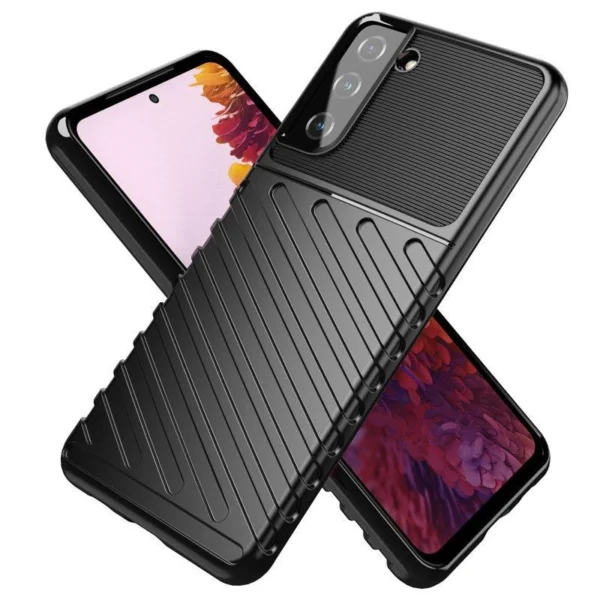 Thunder Case lanksti šarvuota dėklas Samsung Galaxy S22+ (S22 Plus) juodas - Image 11