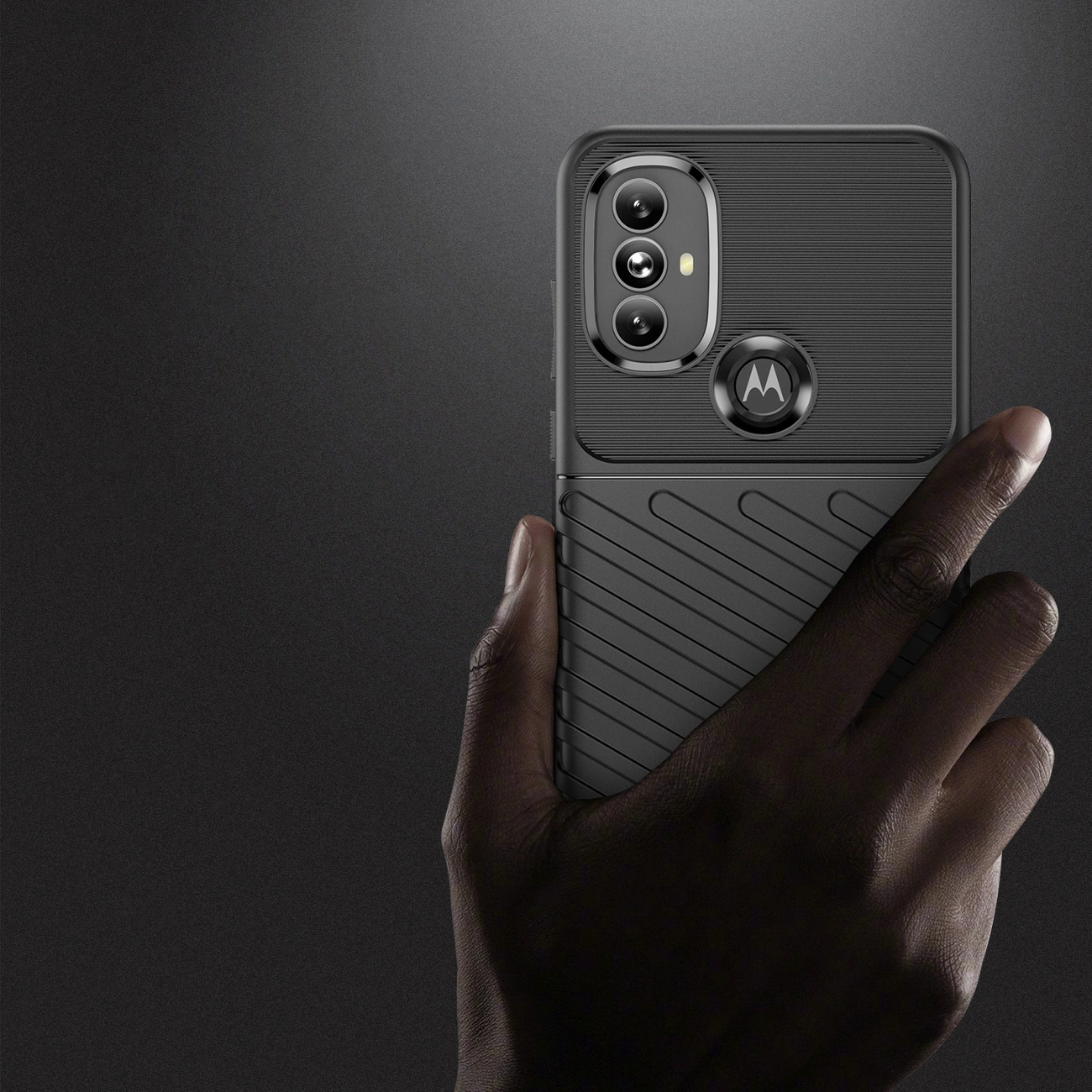 Thunder Case lanksti šarvuota dėklas Motorola Moto G Power 2022 juodas - Image 3