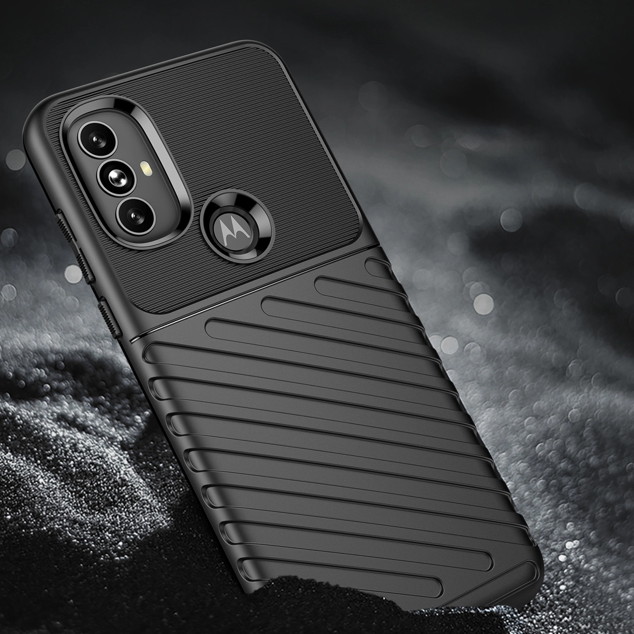 Thunder Case lanksti šarvuota dėklas Motorola Moto G Power 2022 juodas - Image 5