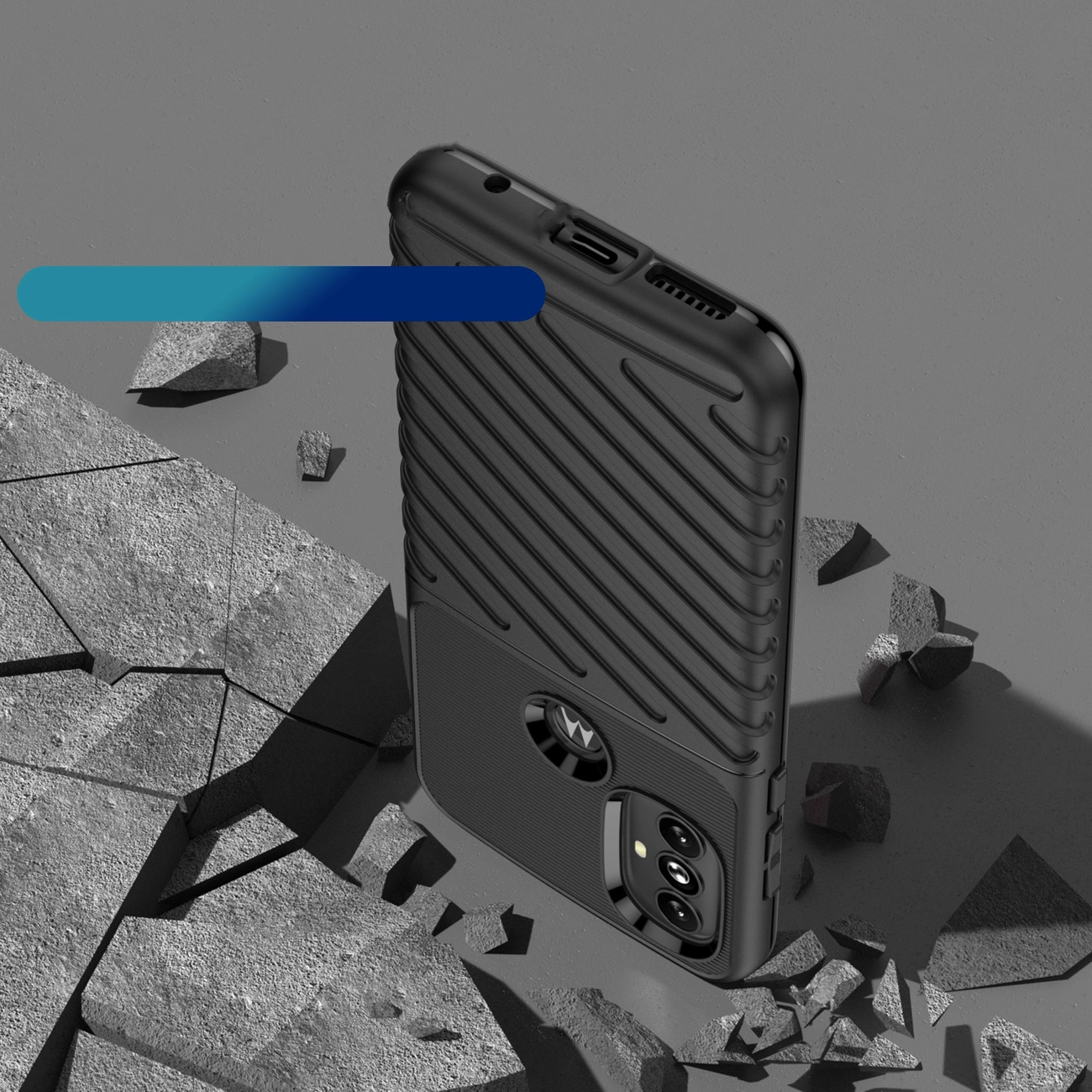 Thunder Case lanksti šarvuota dėklas Motorola Moto G Power 2022 juodas - Image 7