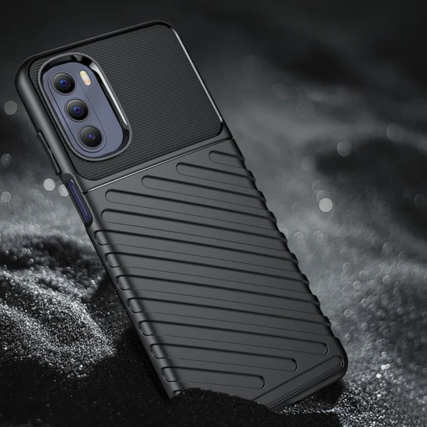 Thunder Case lanksti šarvuota dėklas Motorola Moto G Stylus 2022 juodas - Image 5