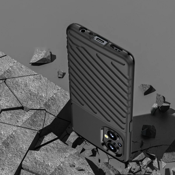 Thunder Case lanksti šarvuota dėklas OnePlus Nord N20 5G juodas - Image 7
