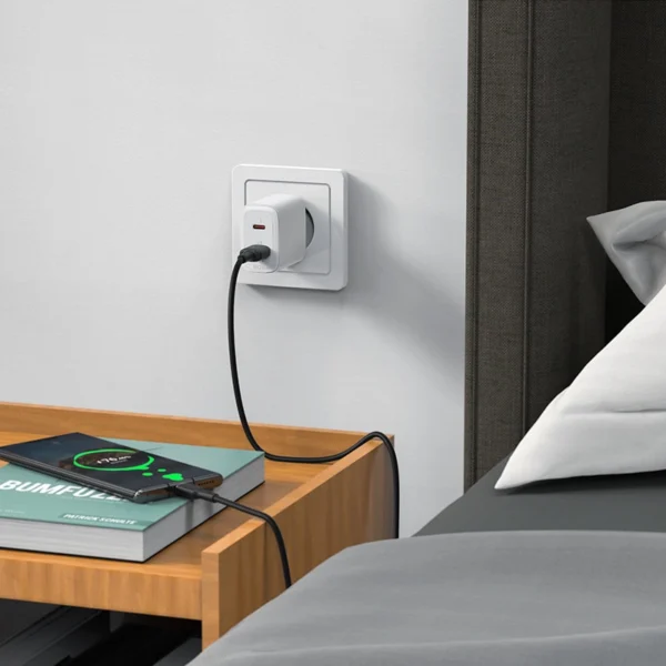Acefast sieninis įkroviklis USB Type-C / USB 20W, PPS, PD, QC 3.0, AFC, FCP baltas (A25 white) - Image 7