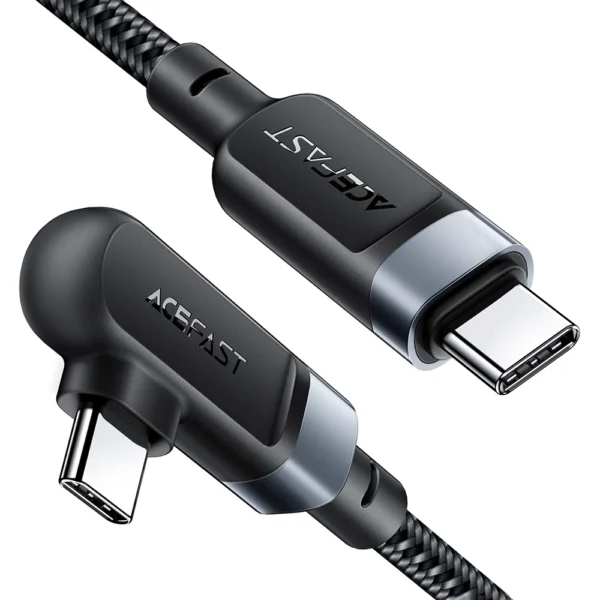 Acefast C5-03 juodas USB-C - USB-C PD QC kabelis 100W 5A 480Mb/s 2 m - juodas - Image 12