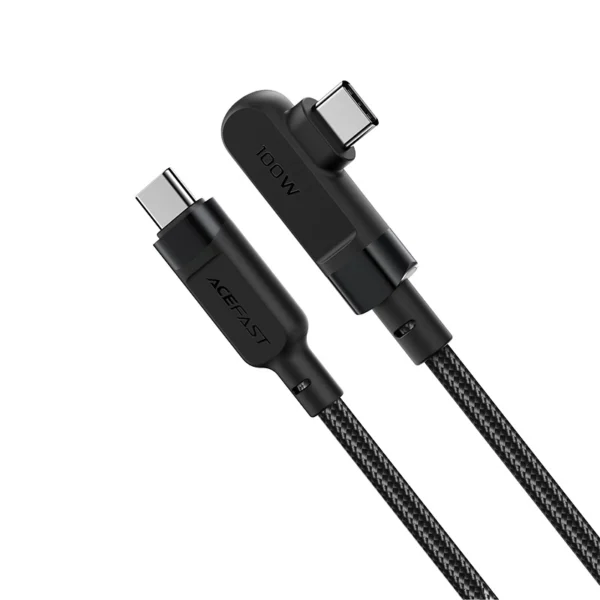 Acefast C5-03 juodas USB-C - USB-C PD QC kabelis 100W 5A 480Mb/s 2 m - juodas - Image 2