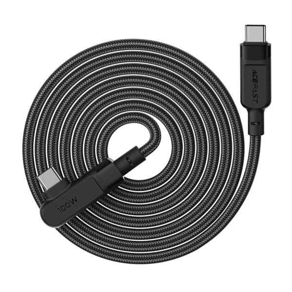 Acefast C5-03 juodas USB-C - USB-C PD QC kabelis 100W 5A 480Mb/s 2 m - juodas - Image 4